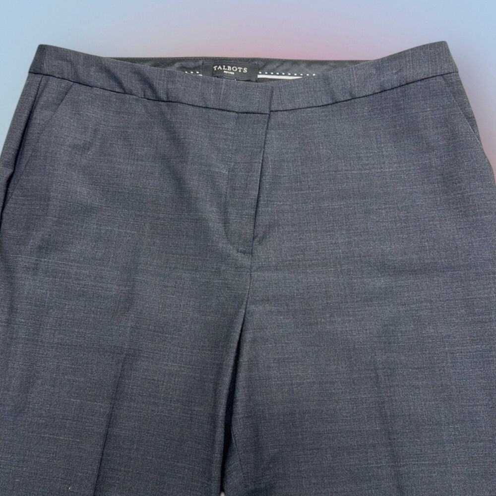 TALBOTS Women’s 12P Charcoal Gray Wool Dress Pants